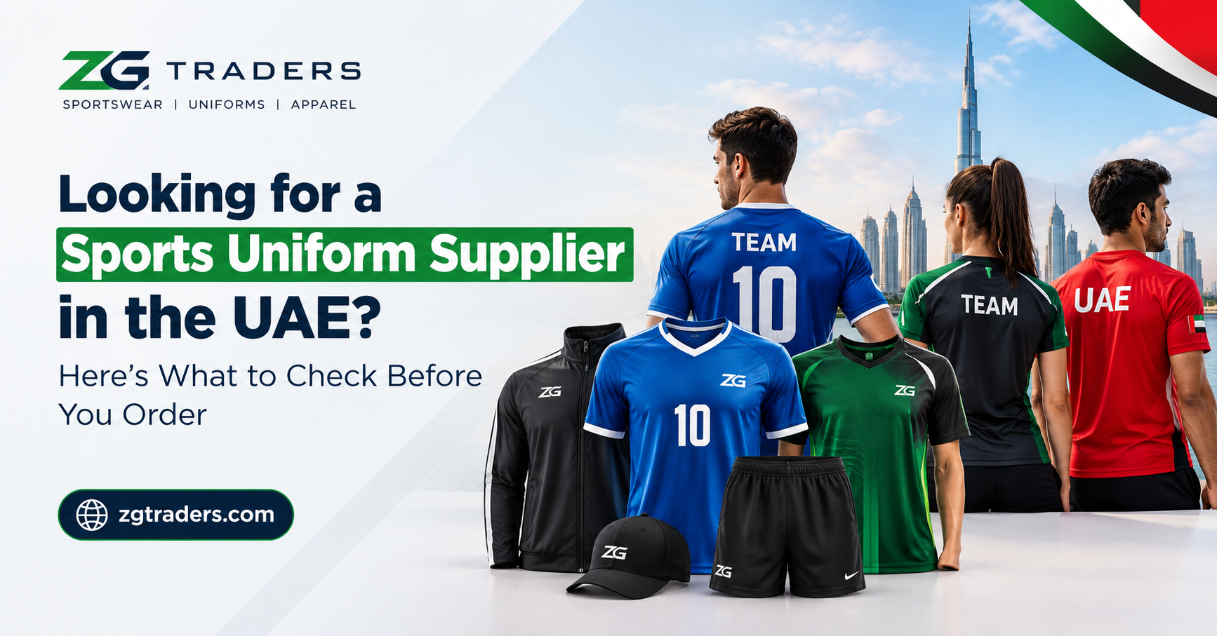 Sports Uniform Manufacturer - Supplier in Dubai | ZG Traders